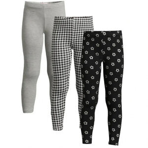 Freestyle Revolution Girls Printed Leggings, 3-Pack